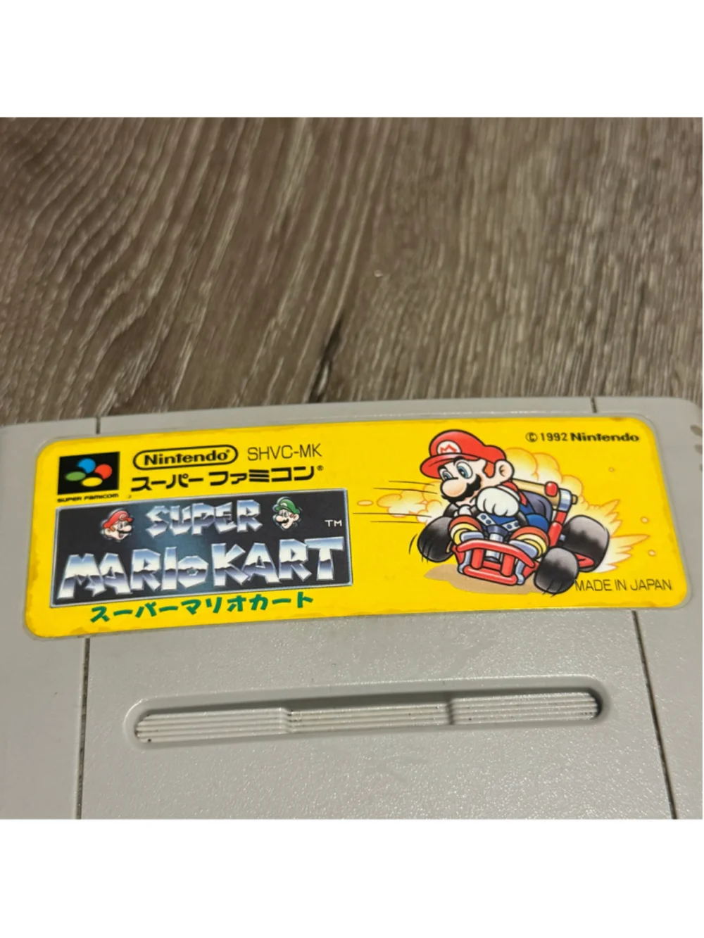 Vtg 1992 Nintendo Super Mario Kart Super Famicom Video Game Nes Snes
